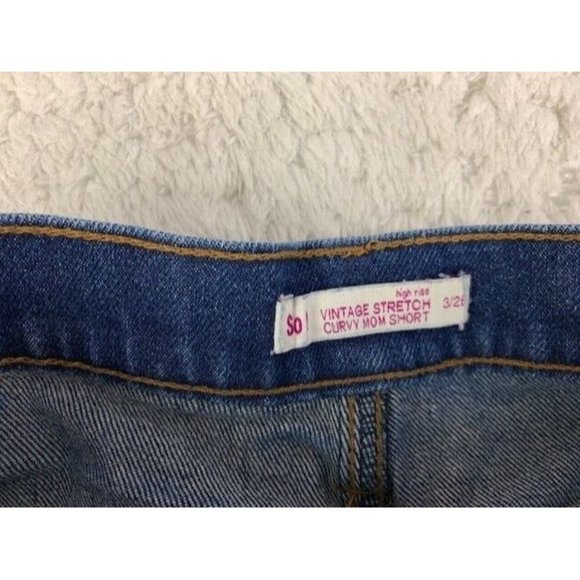 So Size 3  26 Womens Shorts Cut Off Distress High Rise Vintage Stretch C… - Picture 2 of 3